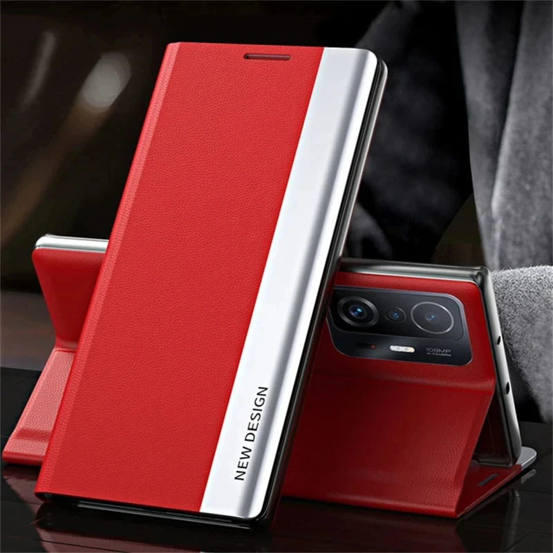 Leather Flip Phone Case with Stand