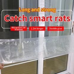 Anti Rat 1.2m Sticky Glue Mat Rodents Mouse Blanket Trap Invisible Glue Trap,Ready-To-Use