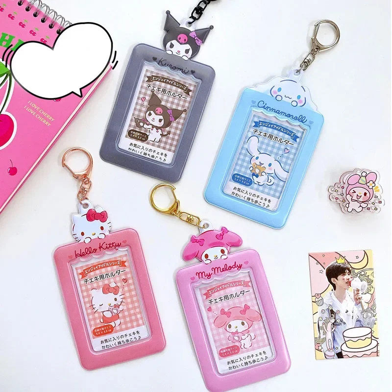 

Sanrio Credit Cardholder Wallet Cover Protective Sleeve Student ID Card Holders Cute Hello Kitty Kuromi Cinnamoroll Melody Gift