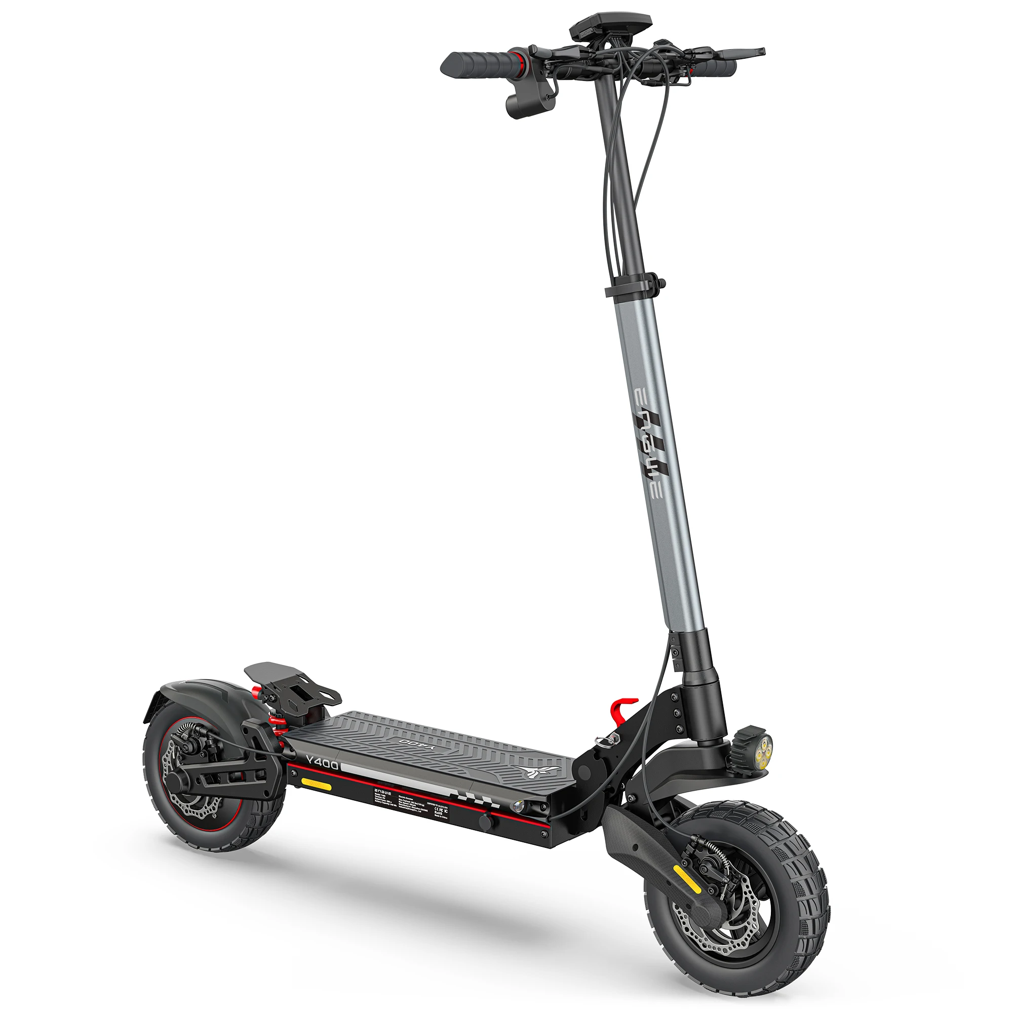 Monopattino Elettrico ENGWE Y400, Batteria da 648Wh, Motore da 500W, Autonomia di 50KM, Pneumatici Fat da 10*2.75 Pollici, E-Scooter Impermeabile IPX5 - immagine 2