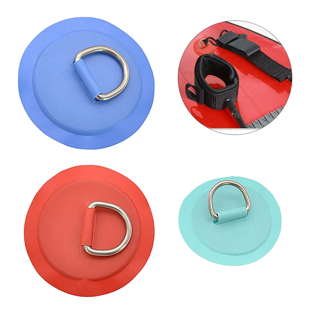 D-ring Spacer 8*8*0.2cm D Ring Patch Rubber Boat Fishing Boat Paddle Board PVC D Type Gasket Kayaking Accessories 1 Piece
