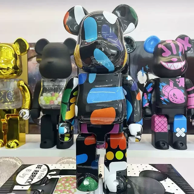 Bearbrick 400% 28cm high Graffiti Design Before and After The Co