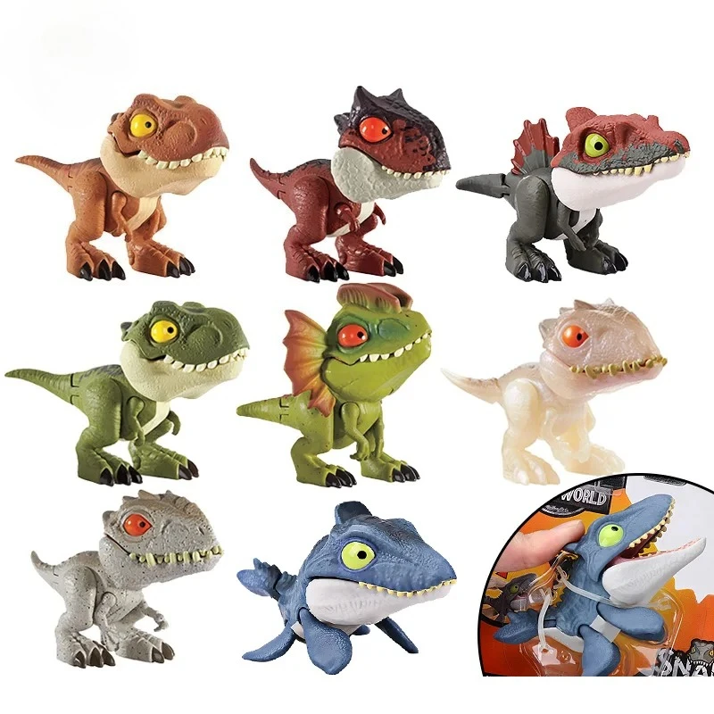 Jurassic World Mini Dinosaur Toy Figures - Tyrannosaurus & Ankylosaurus Action Set