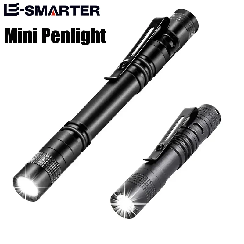 Mini Flashlight Portable LED Pen Light Pocket Ultra Bright High Lumens Handheld Flashlight Camping Outdoor Emergency
