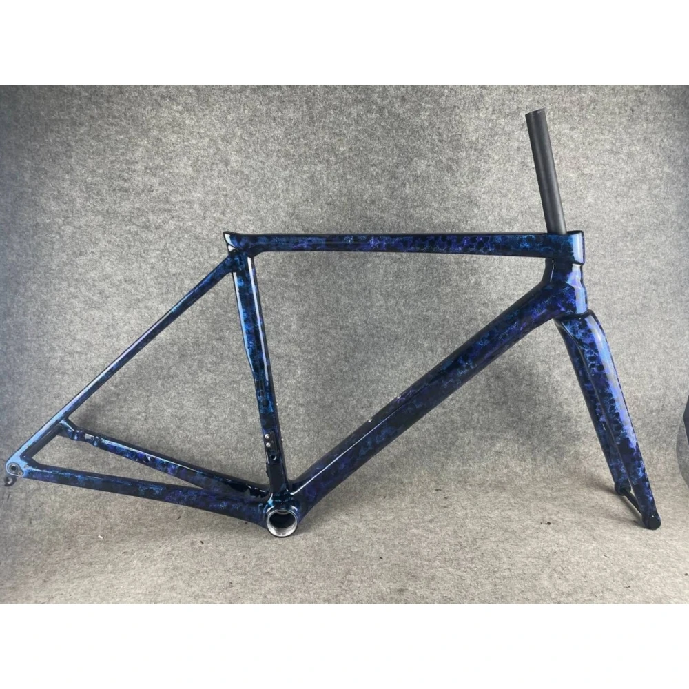 

T47 C68 Road Carbon Fiber Frameset + Handlebar T1100 Speed Bike Frame Disc Brake Racing Bicycle Custom Logo DPD XDB UPS Ship
