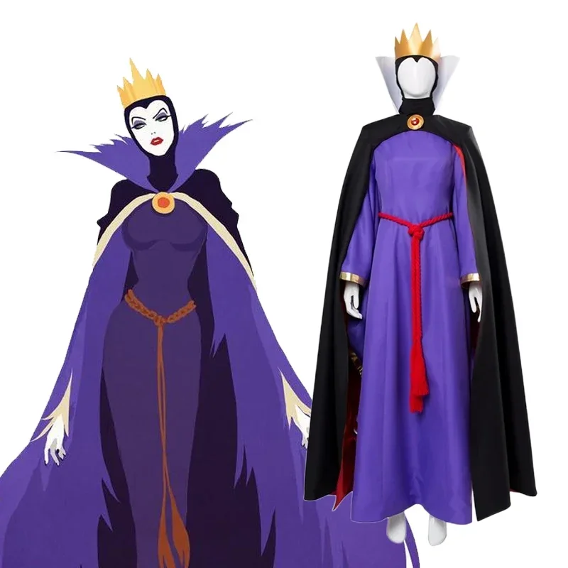 

Evil Queen Cosplay Costumes Women Disney The Snow White Evil Queen Cosplay Dress Outfit Adult Halloween Carnival Costumes