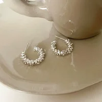 LATS New Fashion Trend Unique Design Elegant Exquisite Irregular C Shape Earrings Female Jewelry Party Premium Gift Wholesale - Image 4