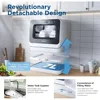 Portable Countertop Dishwasher, 7L Detachable Water Tank, 6 Programs,No Hookup Needed, 192℉ HI-Temp Hygiene, Hybrid Drying 2