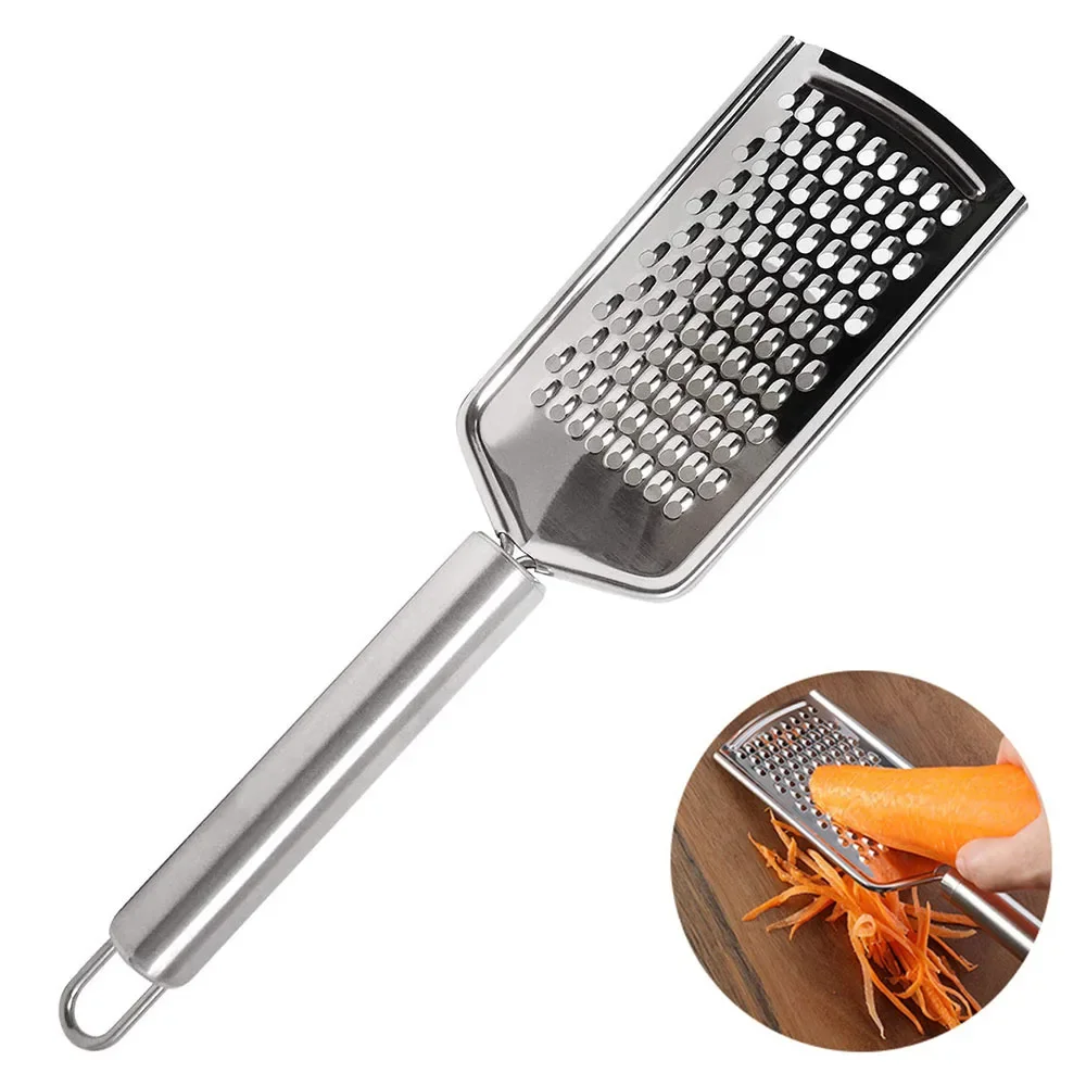 Vegetable Grater LMETJMA Micro Blade Cheese Carrot Ginger Grater Stainless Steel Handle Nutmeg Lemon Zester