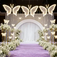 1pcs LED Outdoor Simulation Dynamic Static Butterfly Lights Holiday Party Home Christmas Decorations 3