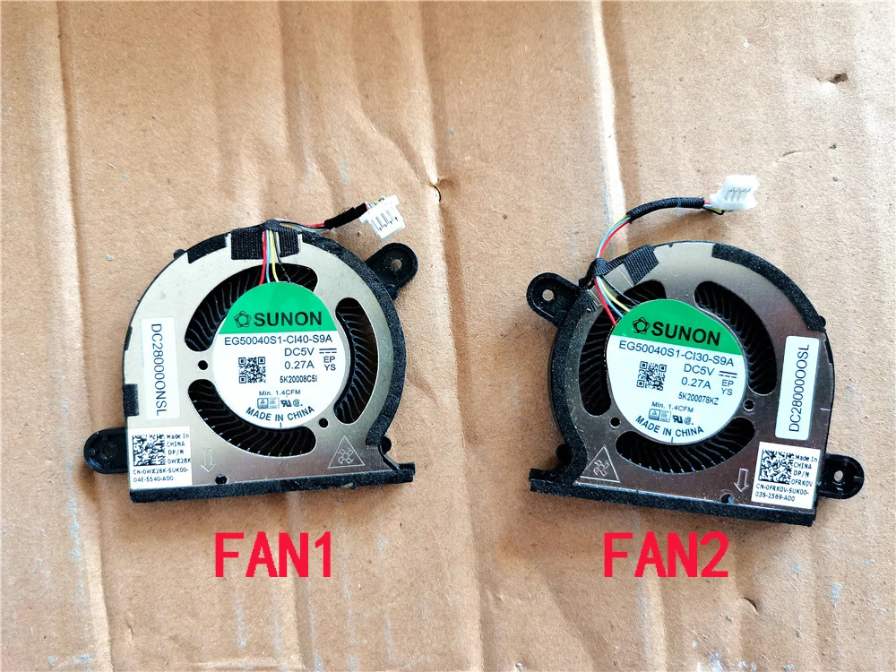 Laptop Cpu Gpu Cooling Fan For Dell Xps 2020 13 9300 0wx28k Wx28k