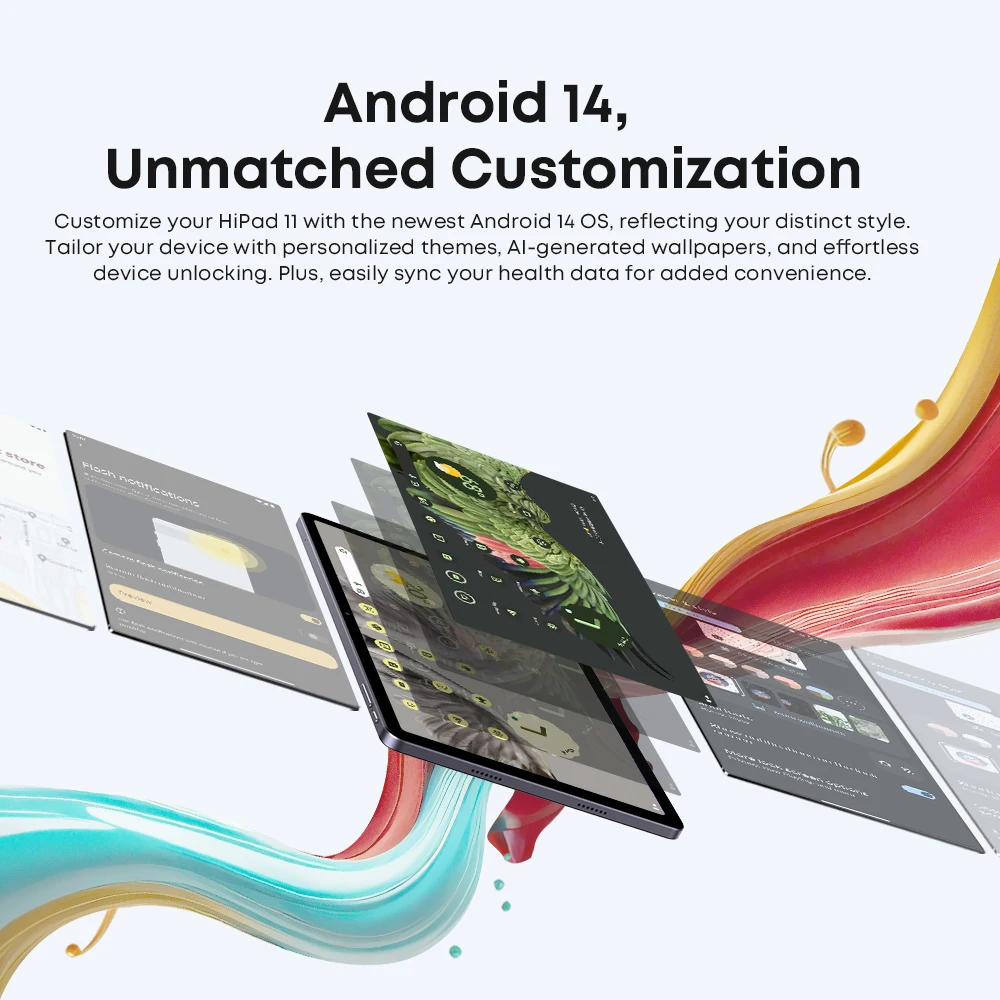 CHUWI 2024 HiPad 11 Tablet 10.95" FHD Unisoc T616 6GB RAM 128GB ROM 2.4G/5G Wifi 7000Mah Battery Widevine L1 Android 14 Tablets 4