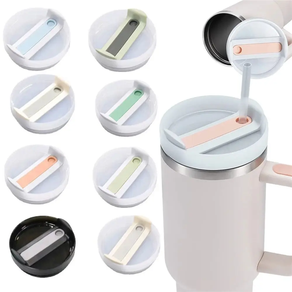 1Pcs 40Oz Sealing Bottle Cover Splash Spill Proof Plain Plastic Replacement Lids for Stanley Quencher H2.0 40oz Tumber Cup
