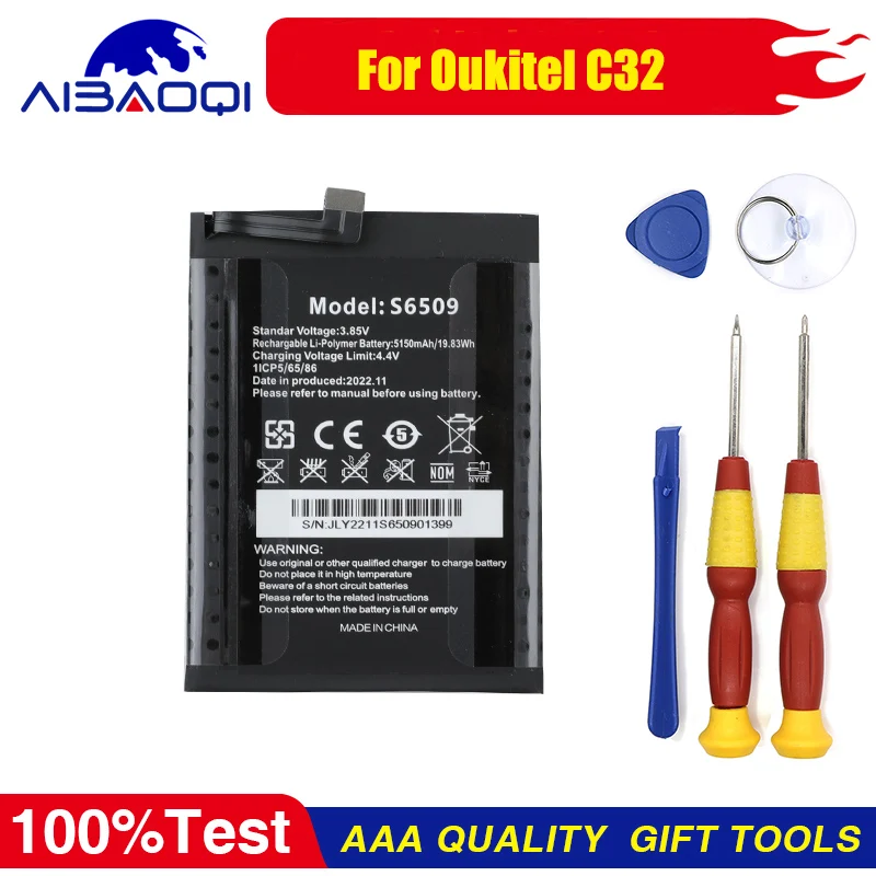 

Brand New Original For Oukitel C32 Mobile Phone Battery High Capacity 5150mAh Replacement Batteries