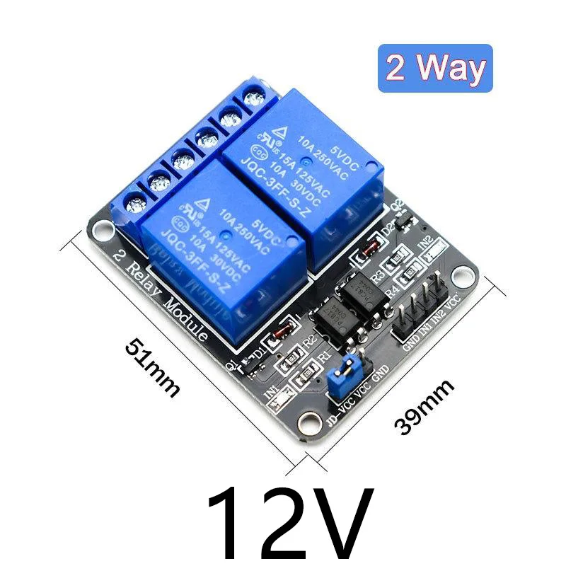 Module Relais 8 Canaux Avec Optocoupleur - Tension 5V/12V/24V, Déclenchement Haut/bas, Pour Arduino/domotique