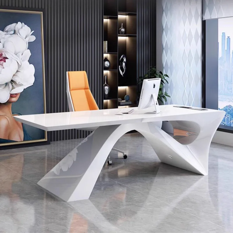 

Luxury Workbench Office Desk Standing Reception Meeting Corner Office Desk Writing Tabla Para Escritorio Modern Furniture
