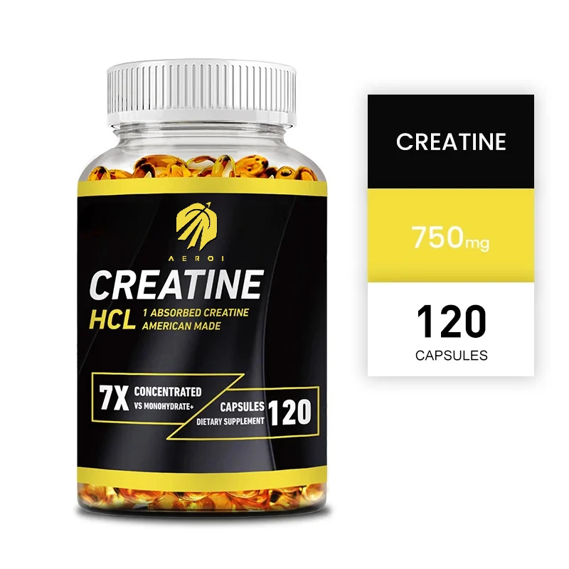 Creatine HCl-Helps with High Intensity Workouts, Boosts Energy Levels Before A Workout, Aids in Muscle Bulk and Repair