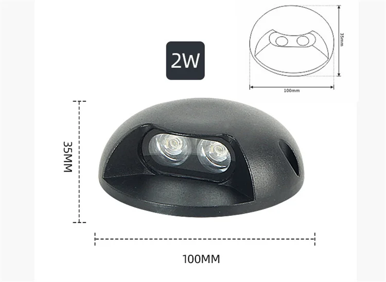 Description Picture 5 of itemIP67 Waterproof 110V 220V DC12V 4W Recessed LED Deck Lights Outdoor Underground Landscape Lamp for Yard Garden Pathway Stairs