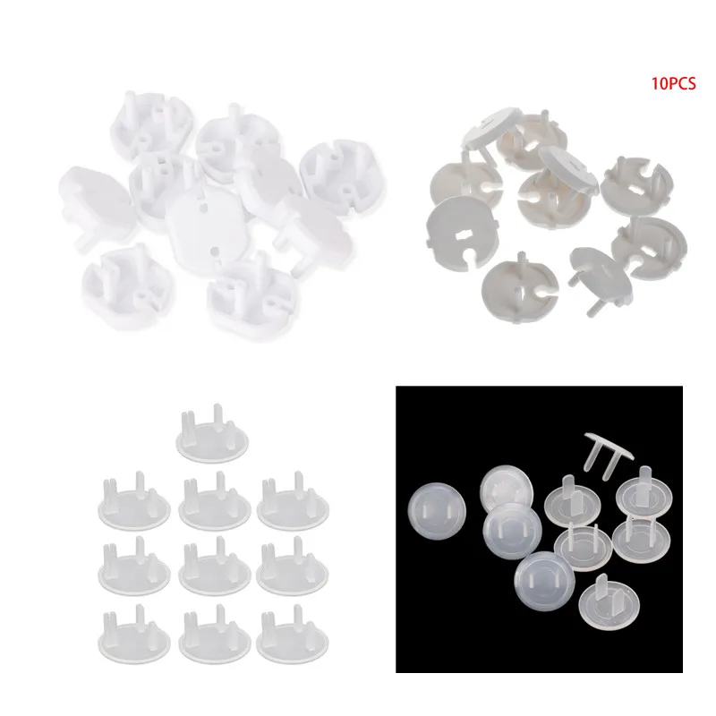 Socket covers 10pcs DE EK EU US French Standard Plug Power Socket Electrical Outlet Protector Cover Baby Children Safety Guard Protection