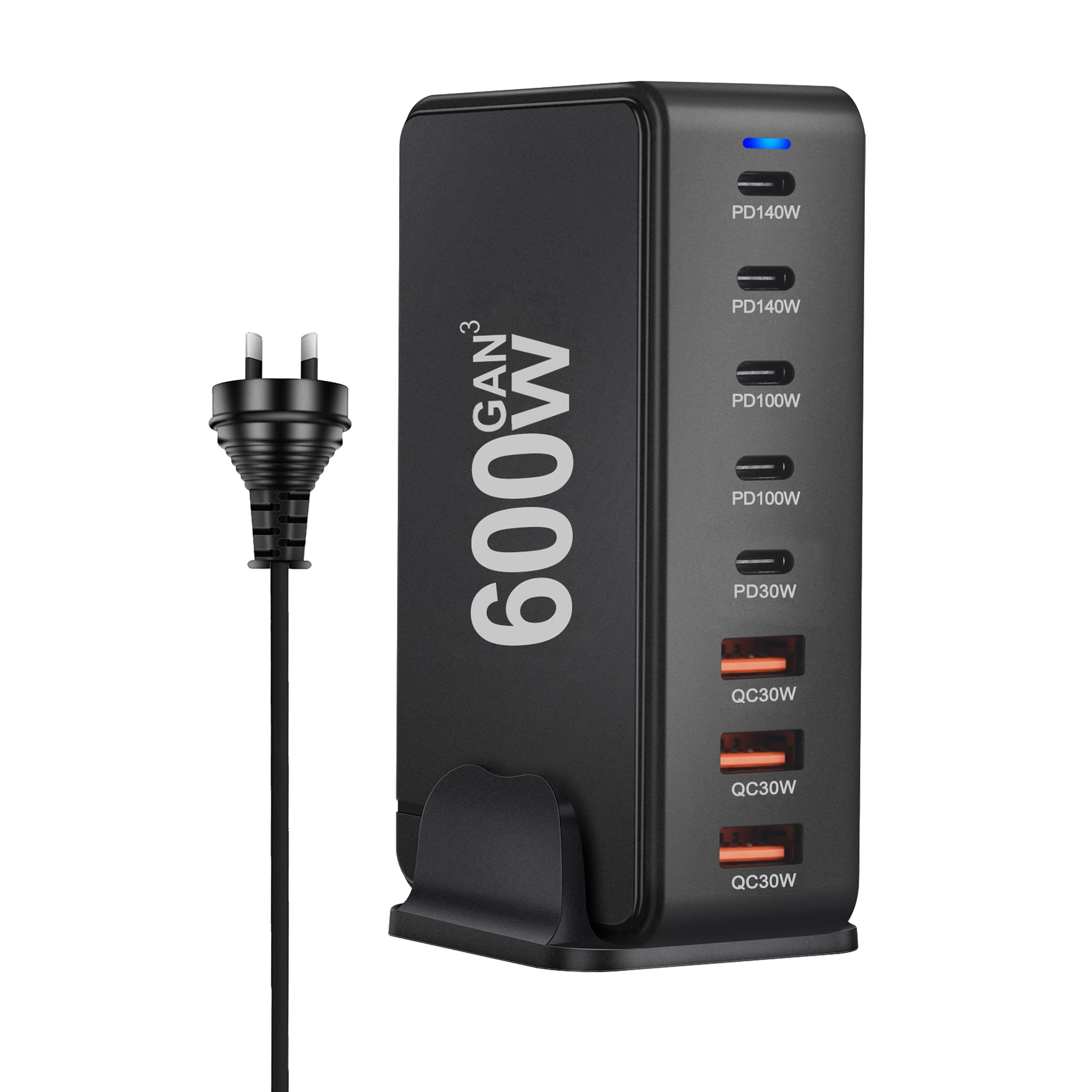 ตัวเลือกสินค้า ชาร์จเร็ว 8 พอร์ต 600W ชาร์จได้ทั้งมือถือและแท็บเล็ต