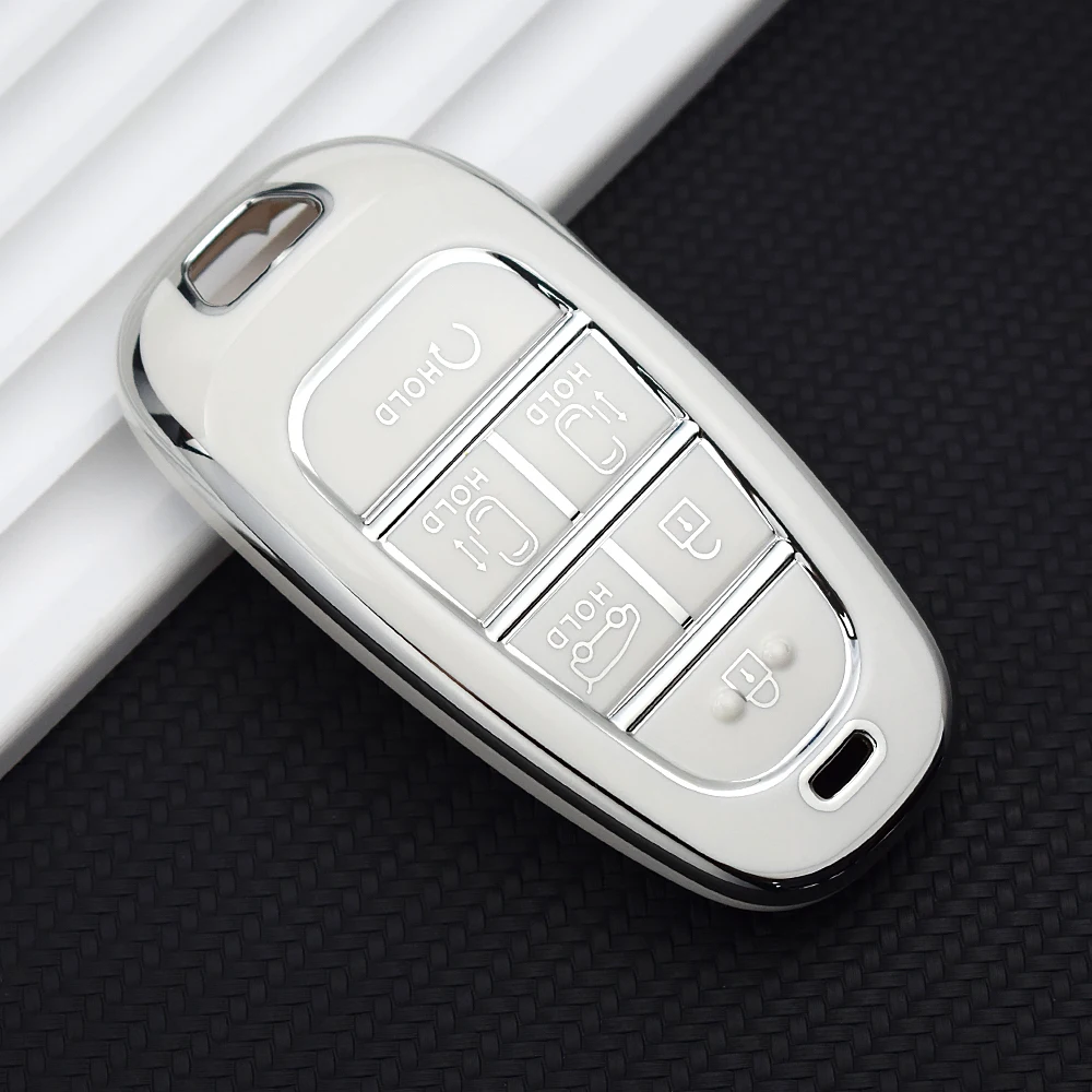 Sleek TPU Car Key Case Cover with 8 Buttons
