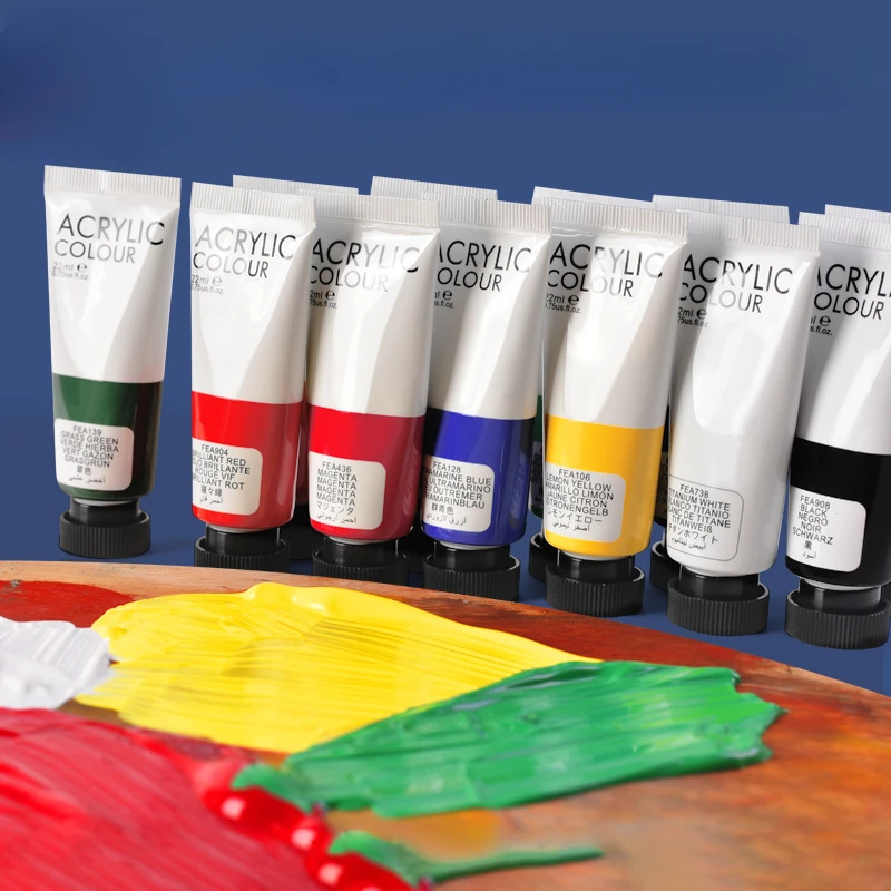 Acrylic Paint, 22ml Tubes - Set of 66