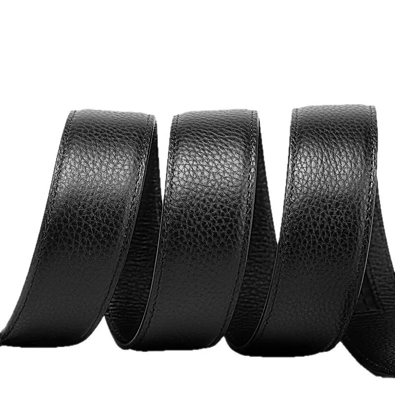 30mm Men Genuine Leather Belt without Buckle for Automatic Buckle DIY Belt Accessories Universal Belts