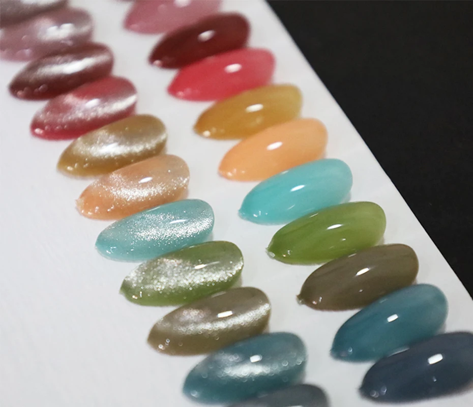 Fzanest White Cat Eye Gel Smalto Per Unghie No Graying Silver Cat Eye Gel Nails Salon Vernice A Copertura Totale Soak Off Uv Led Polish Gel