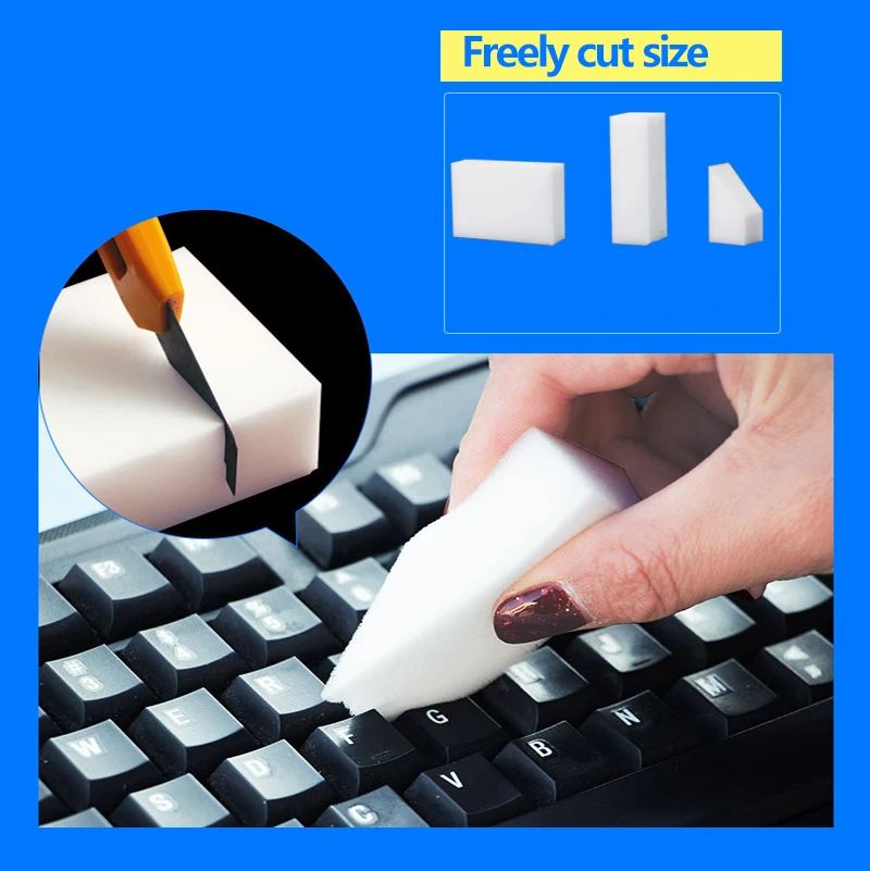 Magic Sponge Melamine Sponge Cleaner Eraser 100pcs/lot for Kitchen Bathroom Supplies Cleaning Tool