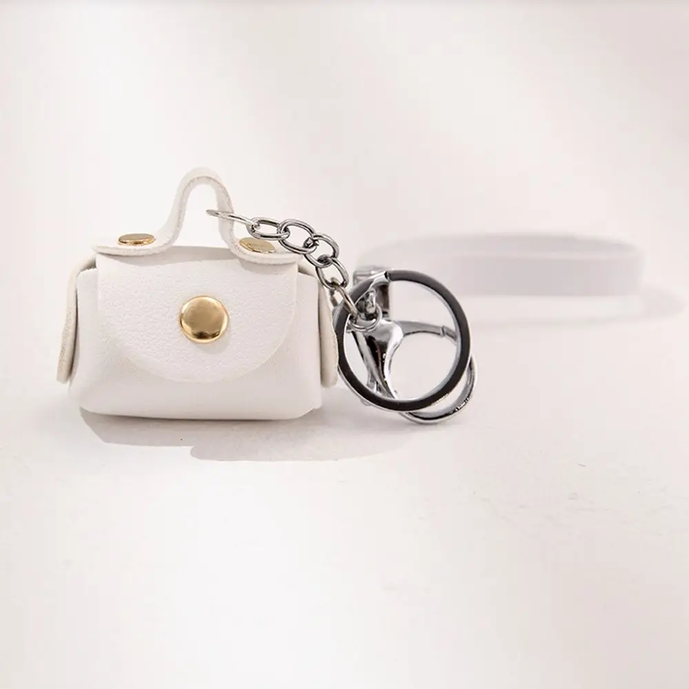Creative Mini Simulation Bag Keychain Cute PU Leather Lanyard Bell Keyring  Women Car Purse Pendant Key Chains Small Handbag Gift - AliExpress