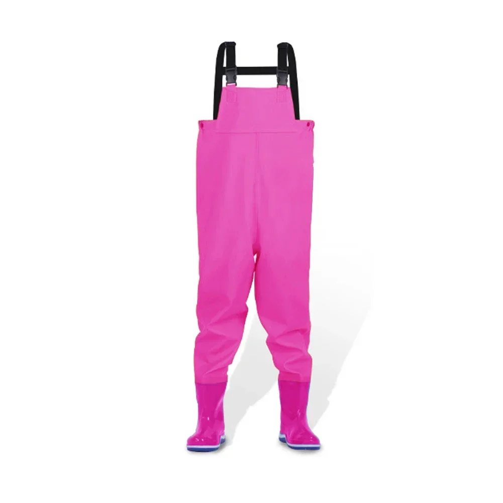 Waders pêche enfant 2024 PVC bottes intégrées imperméables séchage rapide combinaison chasse pêche