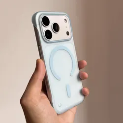 Ultra Thin Matte Frameless Magnetic Case with Magsafe Wireless Charging Compatibility for iPhone 15 Plus (5)