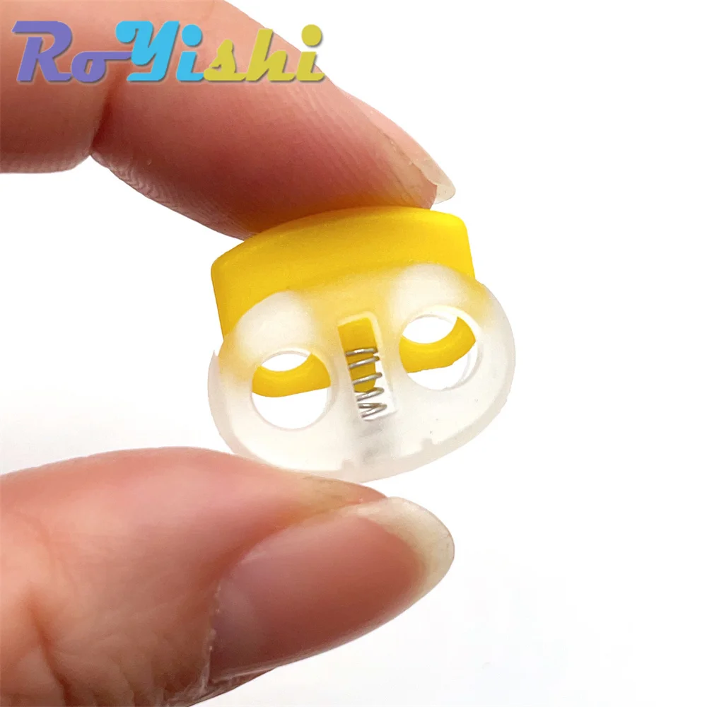 Transparent Plastic Cord Lock Stopper 10 Pcs/Pack for Shoelace Sportswear Backpack Lanyard DIY Craft