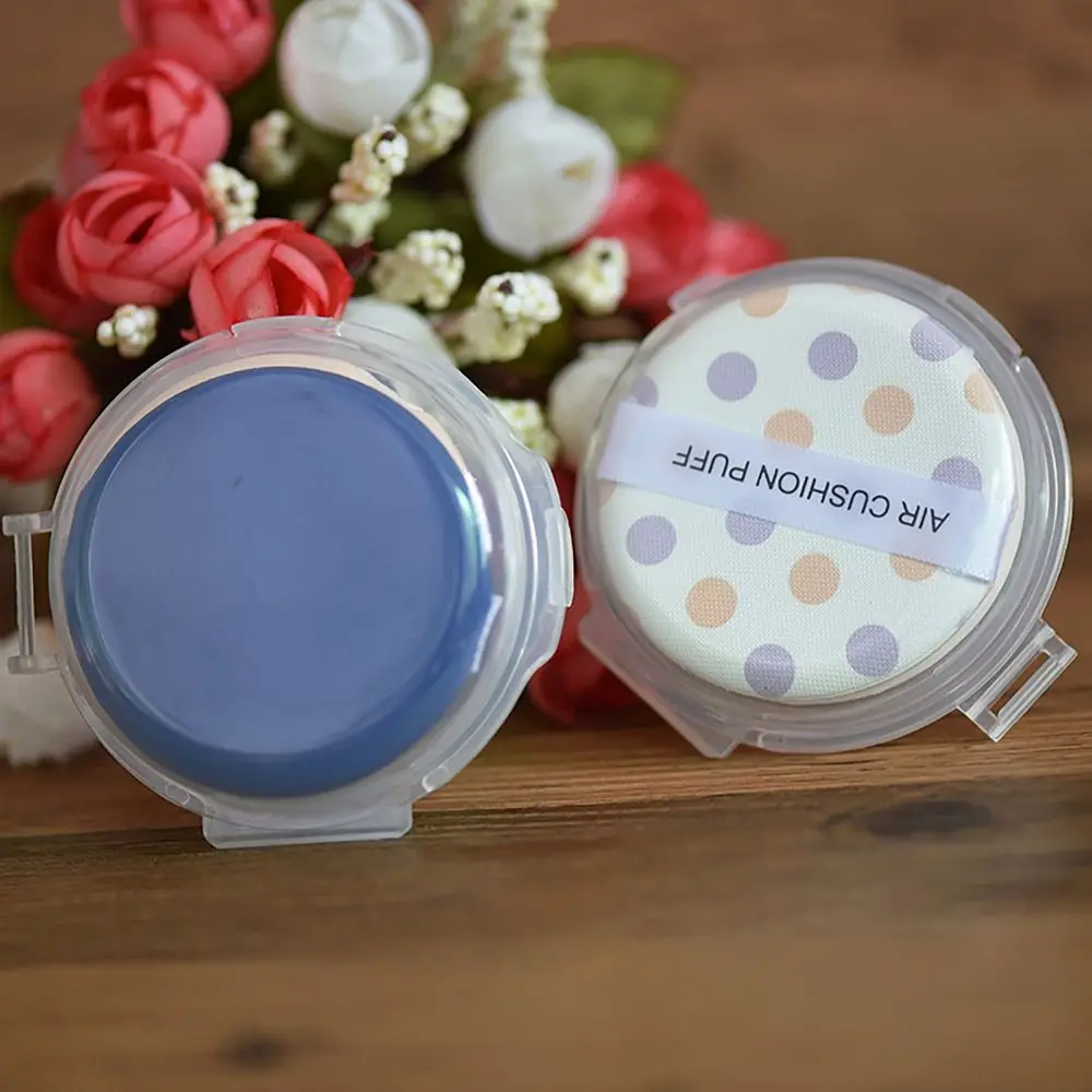 Double Fold Powder Puff Box Can Hold 2-4 Powder Puffs Transparent Dustproof Box Moisture-proof Cosmetic Case Home Trave 3