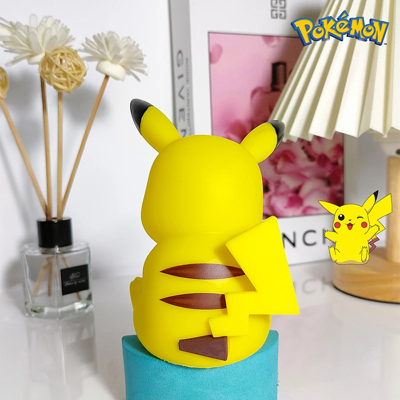 Pokemon Lamp Silicone Pikachu Night Light Anime Figure Pikachu Decorative Ornaments Room Kawaii Children's Soft Toys Girls Gifts images - 6