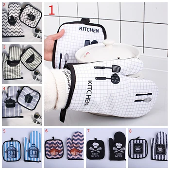 High Heat Resistant Oven Gloves And Potholders Easy To Clean And Reserve Perfect For Kitchen Daily Use