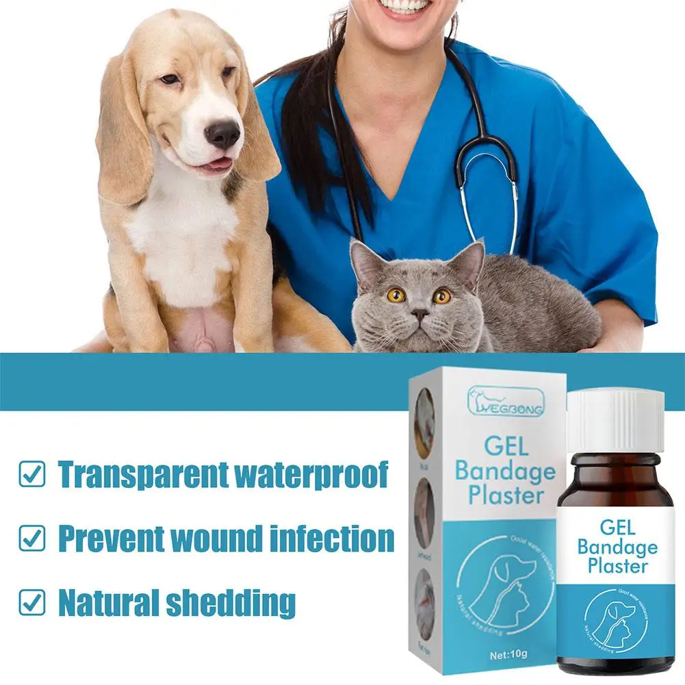 

Pet Wound Liquid Band Aid Waterproof Breathable Dog Fluid Cat Healing Wound U9H7