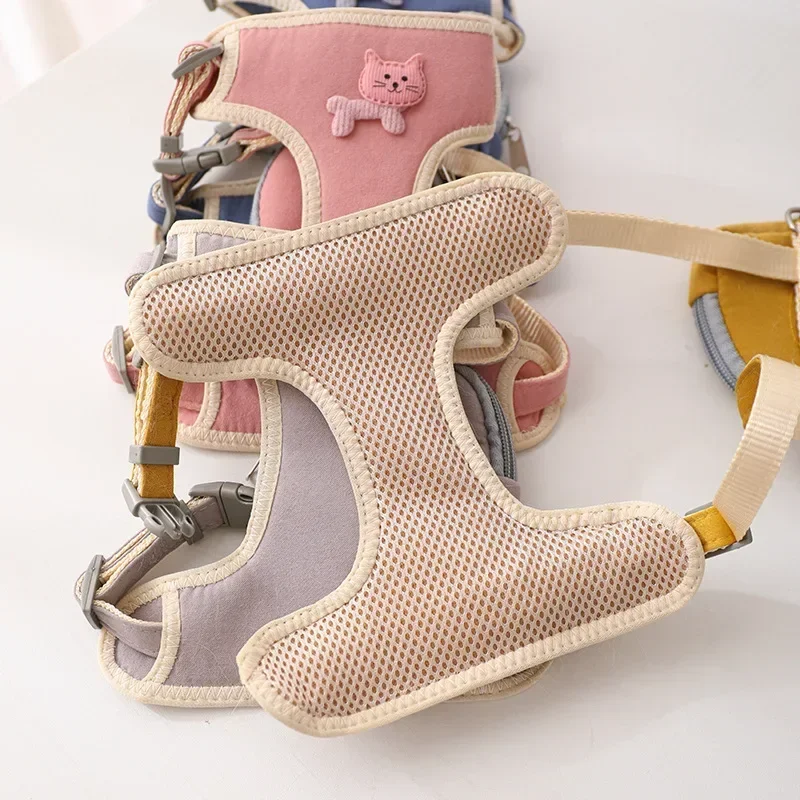 Dog Harness With Leash Set Backpack Bag Carrier Outdoor Adventure Large Small Pets Supplies Accessories Brand 5