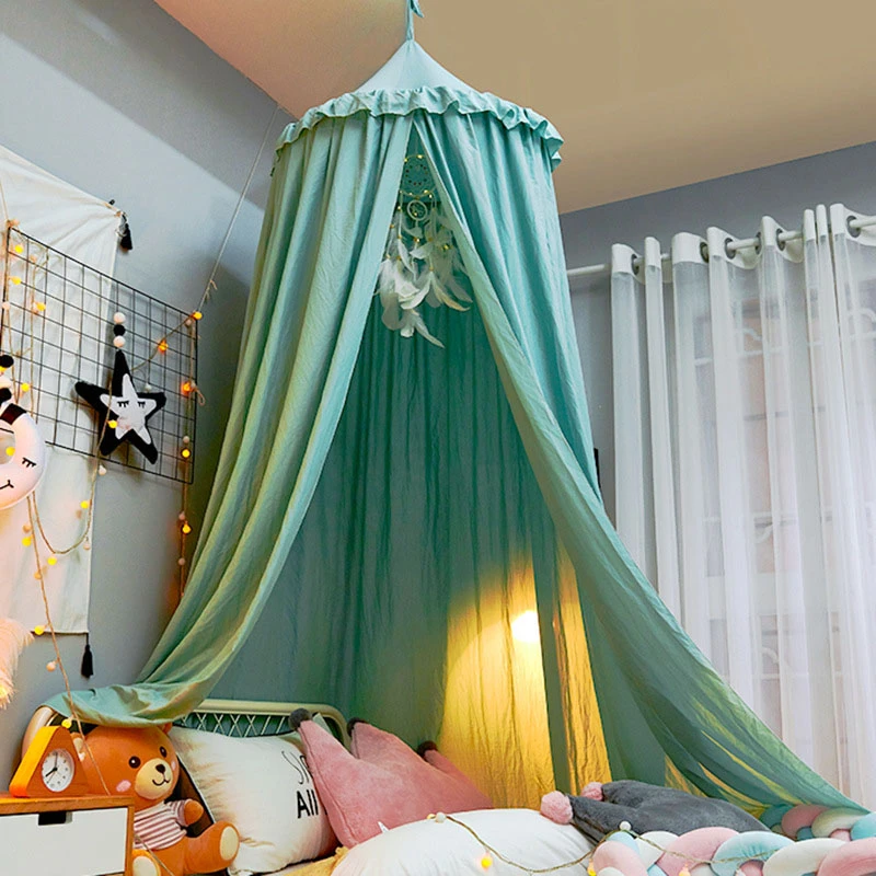 Knop veiligheid Banyan Bed Luifel Tent Hing Koepel Klamboe Voor Baby Crib Cot Gordijn Cover  Speelhuis Kinderkamer Decoratie| | - AliExpress