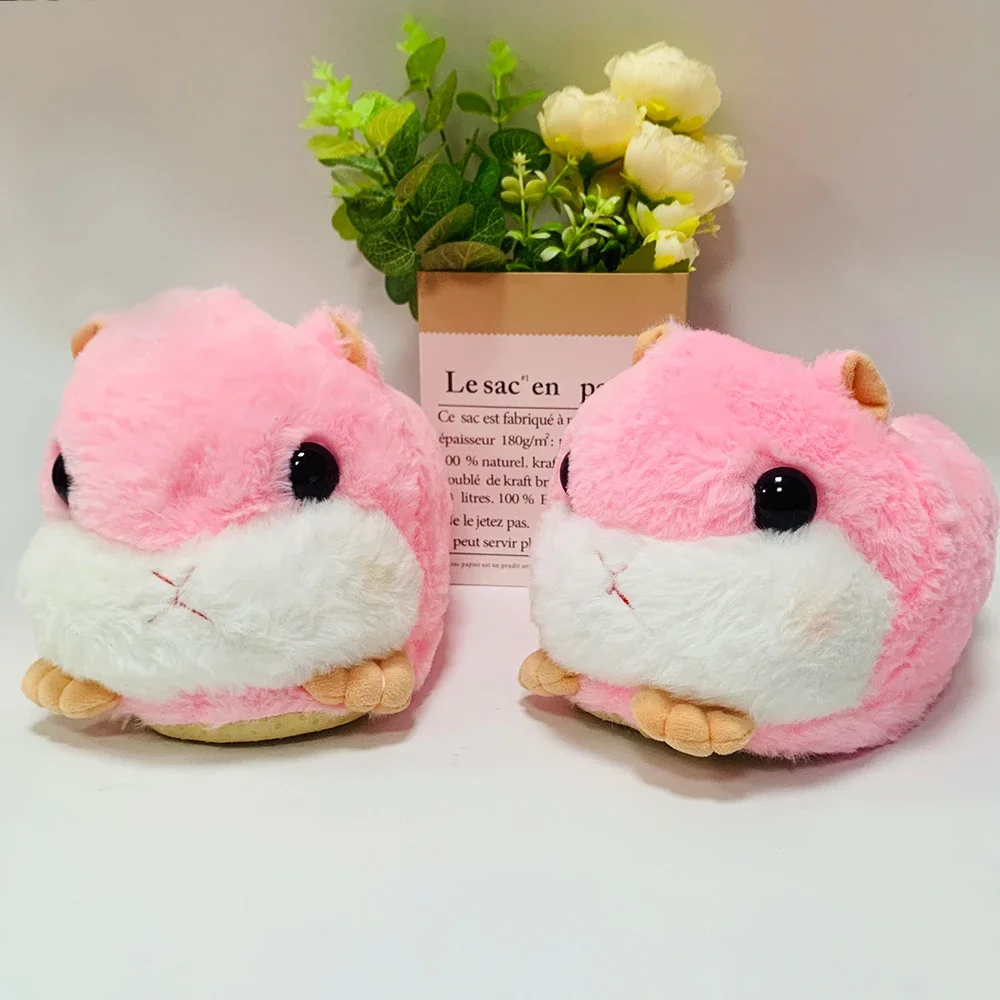 MyRytanda Hamster Slippers Cute Animals Fluffy Shoes Women Girls House Slipper Birthday Gifts