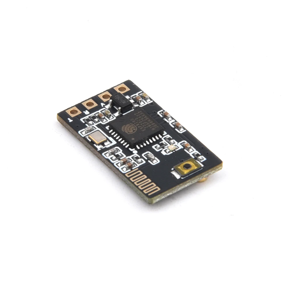 Le récepteur BETAFPV 915MHz Nano RX installé sur un drone FPV, avec les fils soudés, prêt à l'emploi.