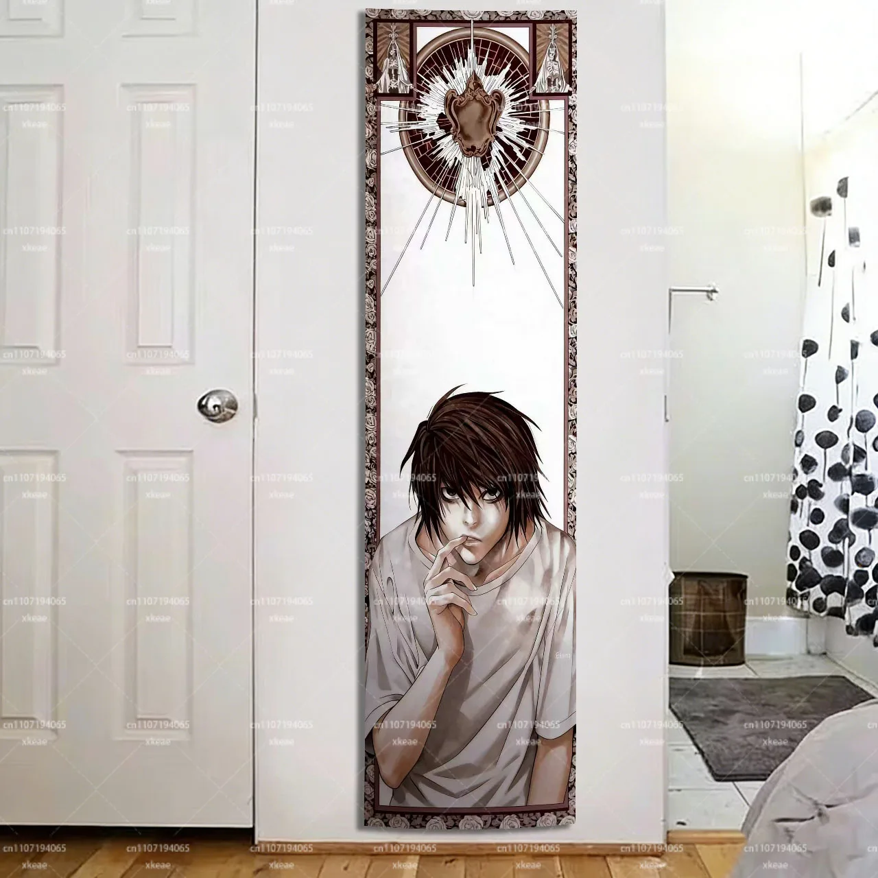 1PC Death Note L Lawliet Long Tapestry, Anime Manga Wall Hanging, 2D ...