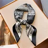 2024 Popular Square Shawls Luxury Sunscreen Satin Kerchief Four Seasons 90X90CM Silk Scarves Fashion Letter Headcloth Scarf Bag 1