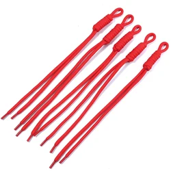 Colorful Handmade Braided Nylon Rope Lanyard Set for DIY Crafts and Accessories (Red)