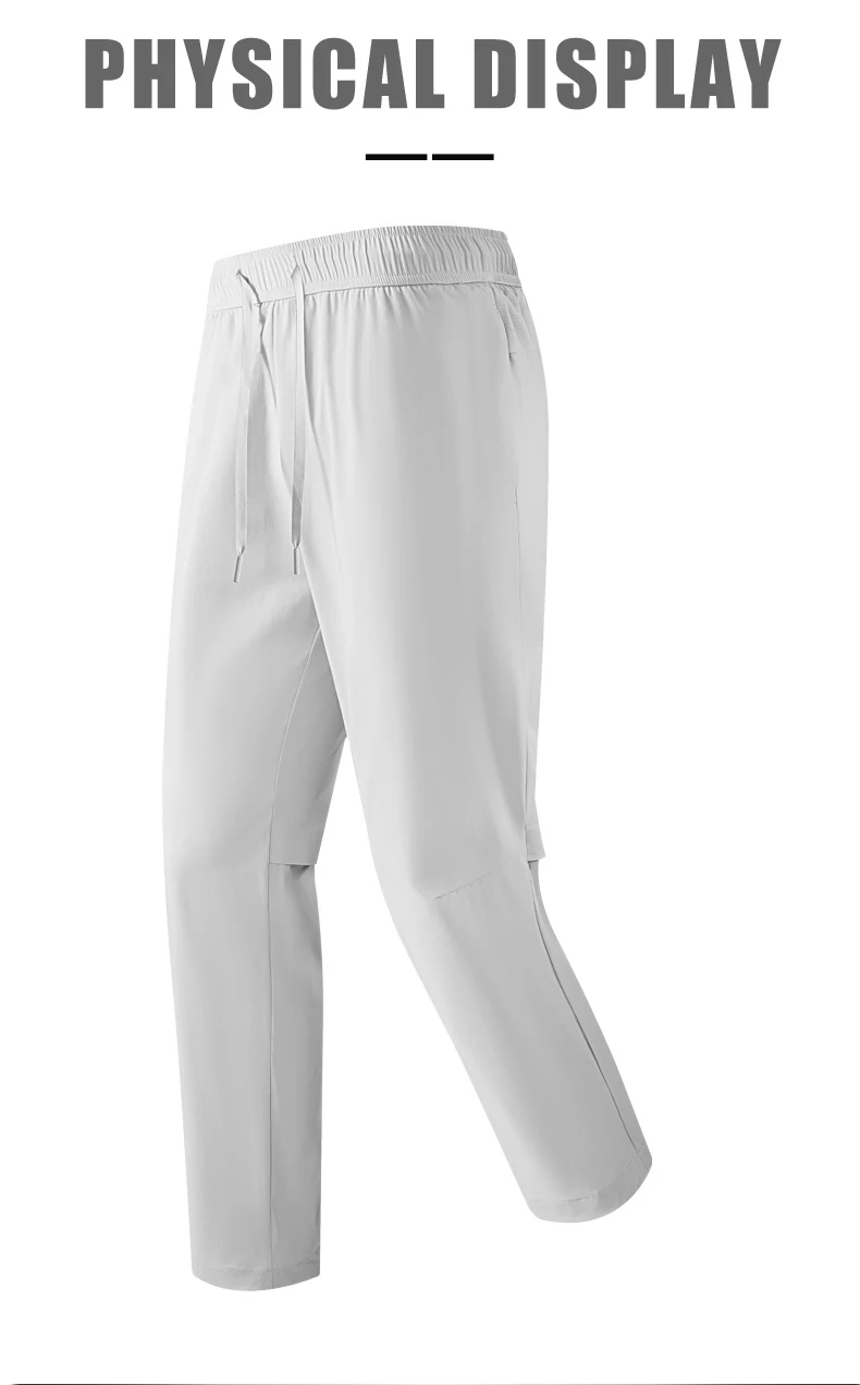 EUMERGX Wanderhose für Herren und Damen, Sommer-Trekking-Bergsteigerhose, wasserdichte Hose, Unisex, leicht, schnell trocknend, Baggy-Jogginghose – Detail 11