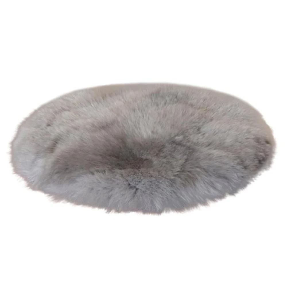 1/2PCS Carpet Soft Machine Floor Small Rugs Mat Warm Artificial Sheepskin Rug Chair Cover Fluffy Round Rug Carpet Circles 3