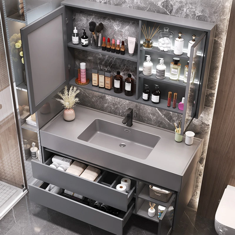 Home Improvement Tools Complete Washbasin Cabinet Bathroom Desk Washbasins Bathrooms Furniture Badkamerkast Set Full Bathroom