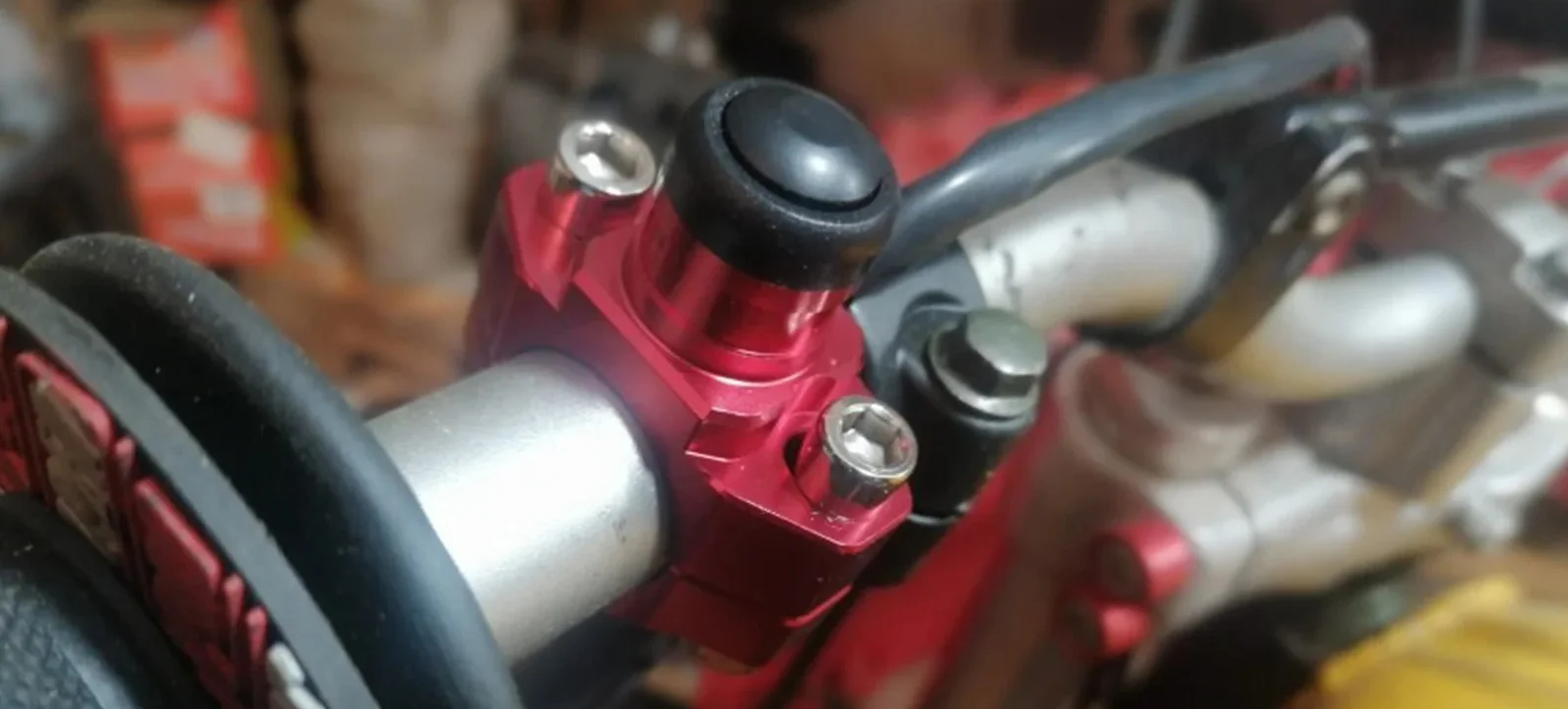 Für KTM HONDA YAMAHA KAWASAKI SUZUKI 125 250 300 350 400 450-530 Motorrad Universal CNC Start Kill Schalter Motor ON OFF Taste – Detail 1