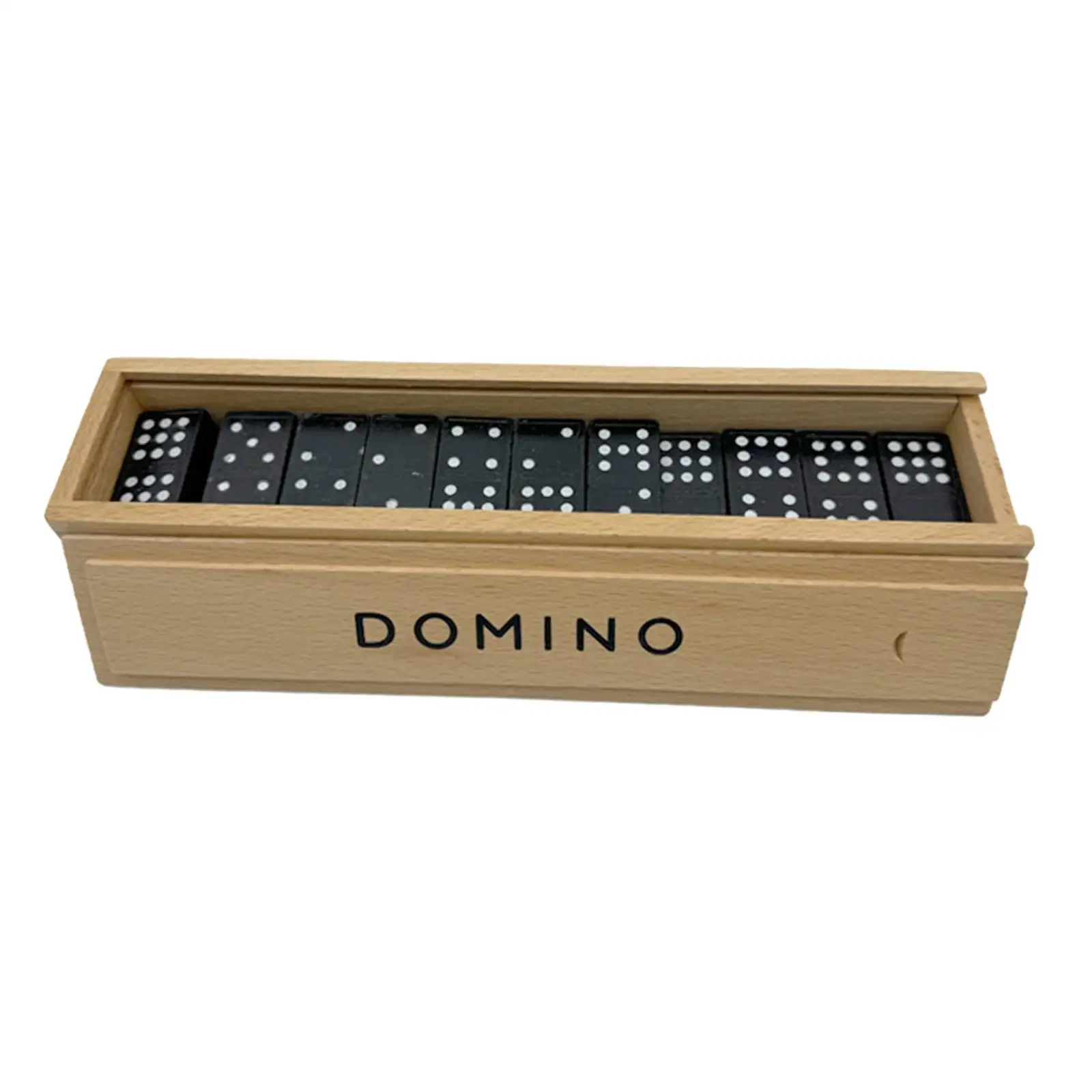 Double Nine Domino Set Fun and Engaging Table Game Family Games Classic Board Game with Wood Case for Leisure Traveling Gifts