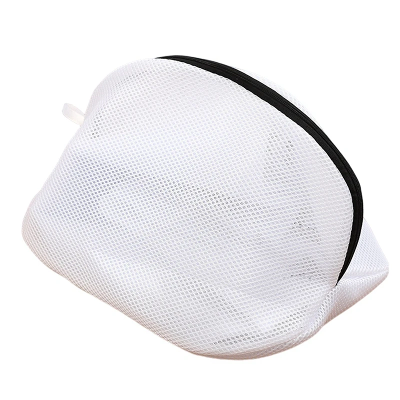 A57M-2Pcs Mesh Laundry Bag For Trainers/Shoes Boot With Zips For Washing Machines Travel Clothes Organizer Bags 6